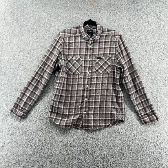 RVCA Hero Flannel Shirt Size Small - Picture 1 of 12